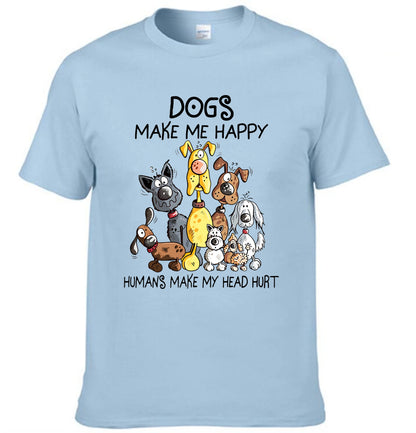 Dogs Make Me Happy - Personalized Clothes