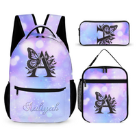 Customized School Bags for Girls - Personalized Name Butterflies for Kids - Gifts for Girls - Joliny
