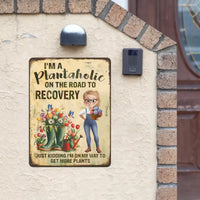 More Plants Less Stress - Family Personalized Home Decor Metal Painting - Joliny