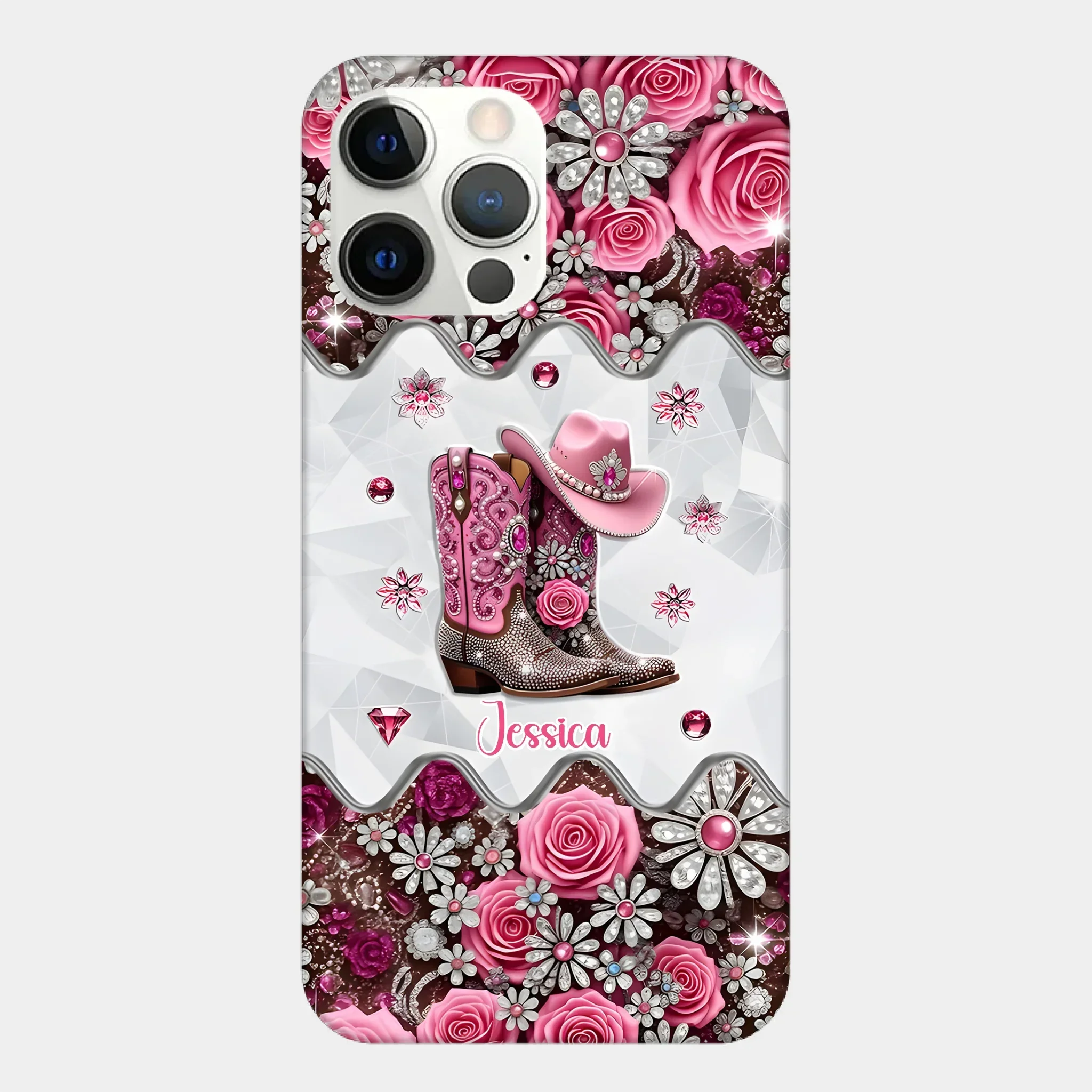 Cowgirl Boots - Personalized Cowgirl Full Print Phone Cases