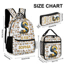 Construction Vehicle - Personalized First Letter Customized Boy Backpack - School Season Gift for Boys - Joliny