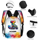 Monster Truck Personalized Initials Customized Backpack - Gift for Kids - Joliny