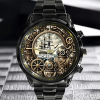 Anchor's Awe｜Vintage Sailboat - Personalized Watch - Joliny