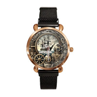 Anchor's Awe｜Vintage Sailboat - Personalized Watch - Joliny