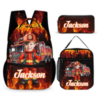 Little Firefighter | Firefighting Dream - Personalized Backpack - Joliny