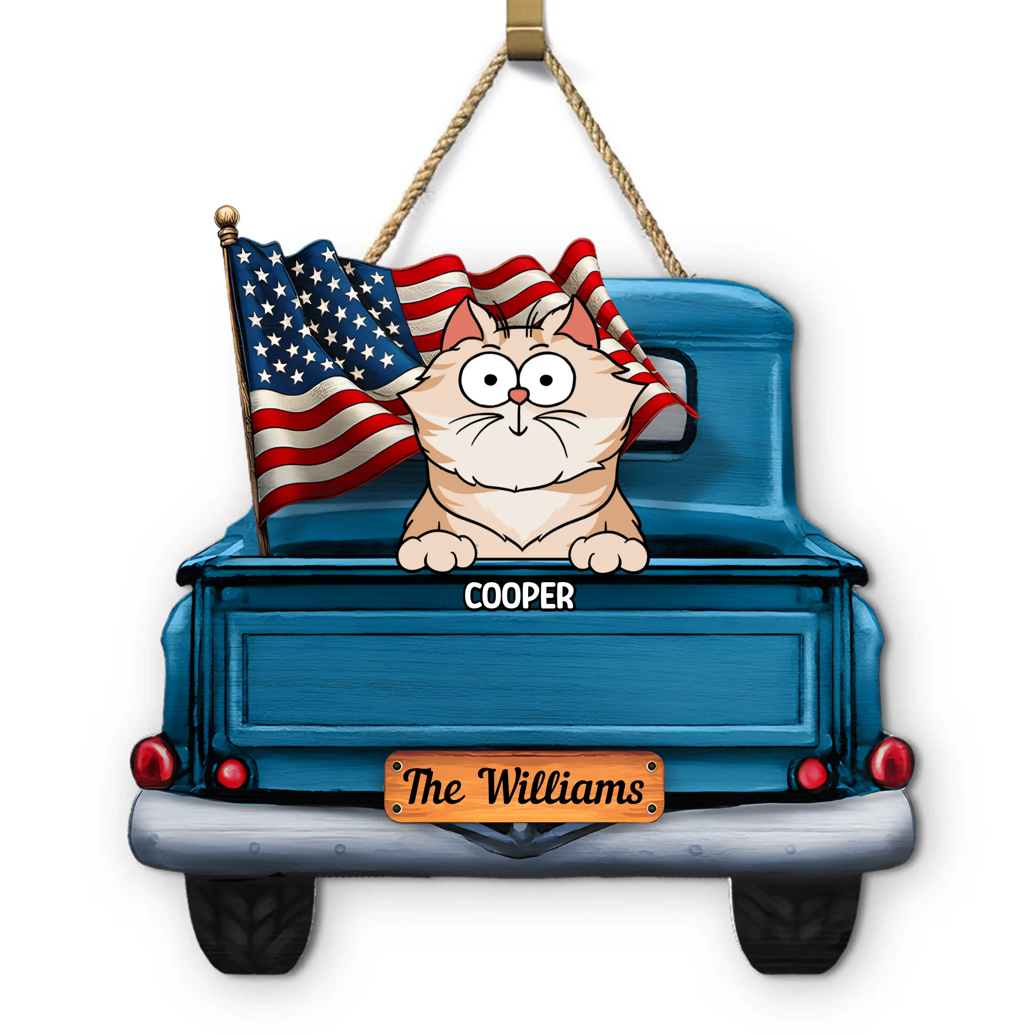 Cats Planning Escape Truck - Personalized Custom Shaped Wood Sign
