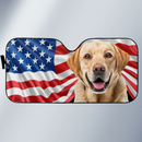 Custom Photo Dog & Cat Personalized Custom Auto Windshield Sunshade, Car Window Protector - Gift For Pet Owners, Pet Lovers - Joliny