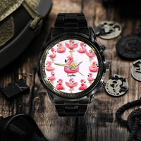 Love Flamingos - Personalized Flamingo Watch - Joliny