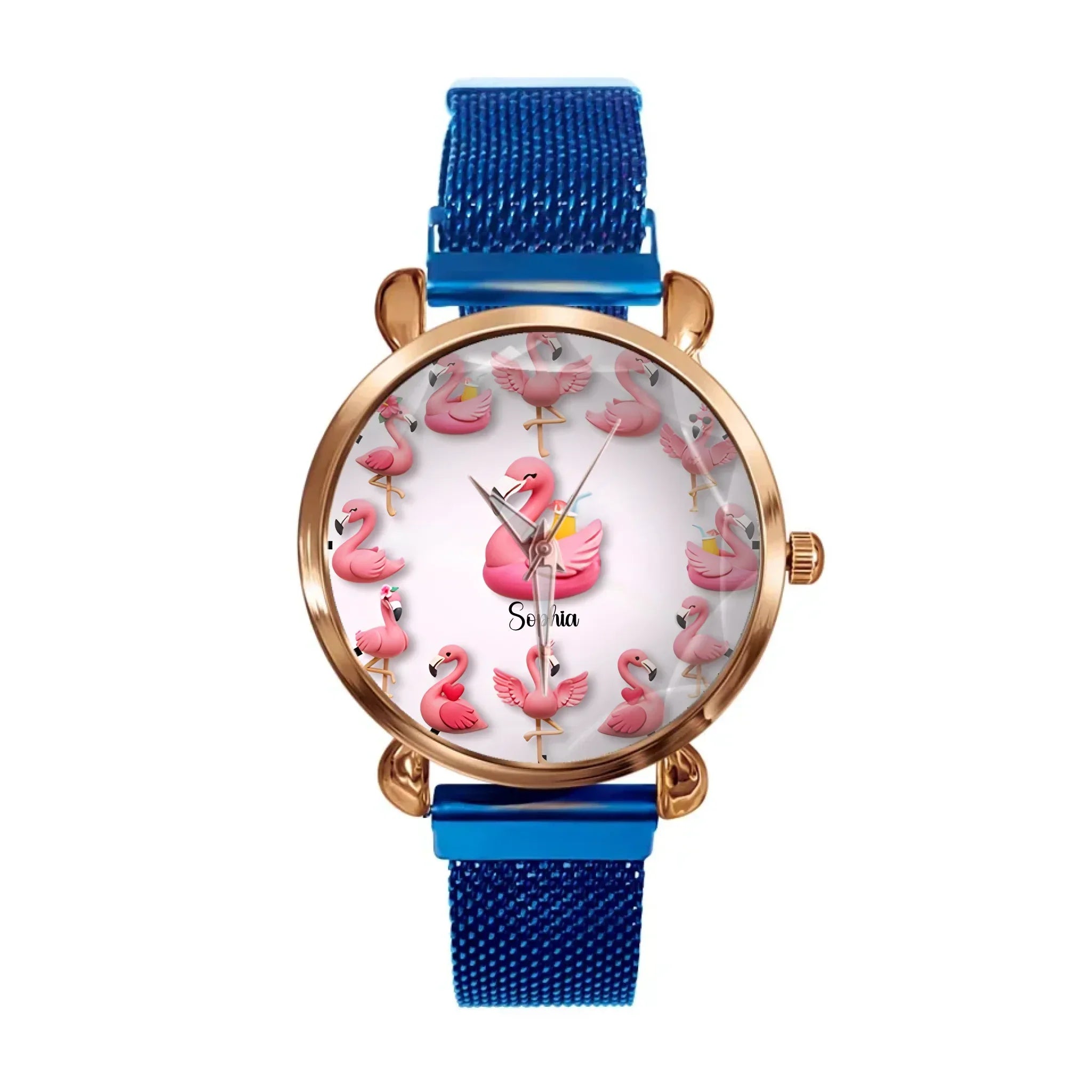 Love Flamingos - Personalized Flamingo Watch - Joliny