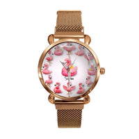 Love Flamingos - Personalized Flamingo Watch - Joliny