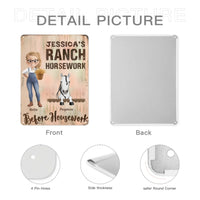 Forget The She Shed I Need A B!tch Barn Horse Ranch Painting - Personalized Metal Sign - Joliny