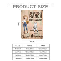 Forget The She Shed I Need A B!tch Barn Horse Ranch Painting - Personalized Metal Sign - Joliny