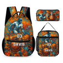 Doodle Game Style Customized Backpack - Includes Basketball, Soccer, Baseball, Rugby And All Kinds Of Ball Games - A Great Gift For Kids During The School Season! - Joliny