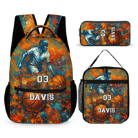 Doodle Game Style Customized Backpack - Includes Basketball, Soccer, Baseball, Rugby And All Kinds Of Ball Games - A Great Gift For Kids During The School Season! - Joliny