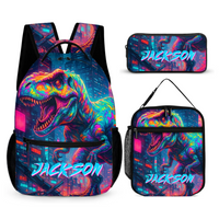 Cyberpunk Dinosaur Custom Backpack - Gift for Back-to-School Season - Joliny