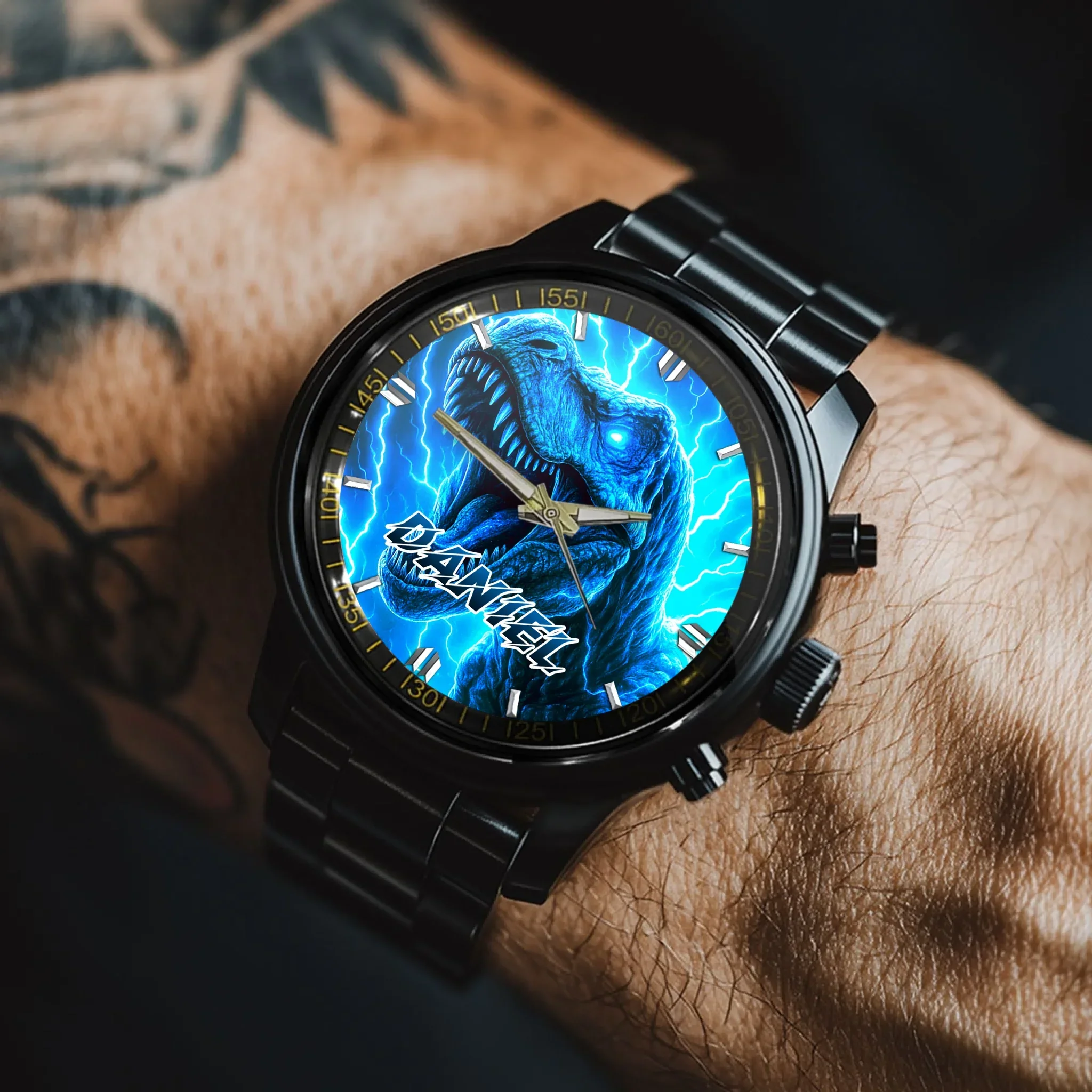 Lightning Dinosaur - Personalized Watch