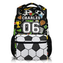 Personalized Name Custom Sports Backpack - Includes Basketball Baseball Soccer Football Rugby Personalized Backpacks - Joliny