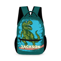 Surfing Dinosaur Cartoon Pattern Custom Backpack - Gift for Kid - Joliny