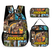 Jurassic Dinosaur Custom Backpack - School Season Gift - Joliny