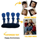 Personalized Photo-Crafted Clay Figurine - A Unique Gift-Customize 4 people - Joliny