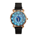 Blue Fluorescent Turtle Custom Watch - Personalized Watch - Joliny