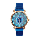 Blue Fluorescent Turtle Custom Watch - Personalized Watch - Joliny