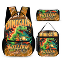 Lightning Dinosaur Riding Motorcycle Custom Backpack - Go-to-school Season Gift - Joliny