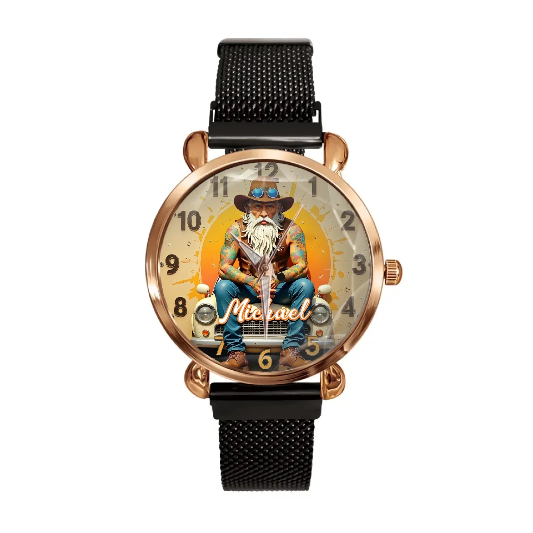 Vintage Antique Car Customized Watch – Personalized Name - Joliny
