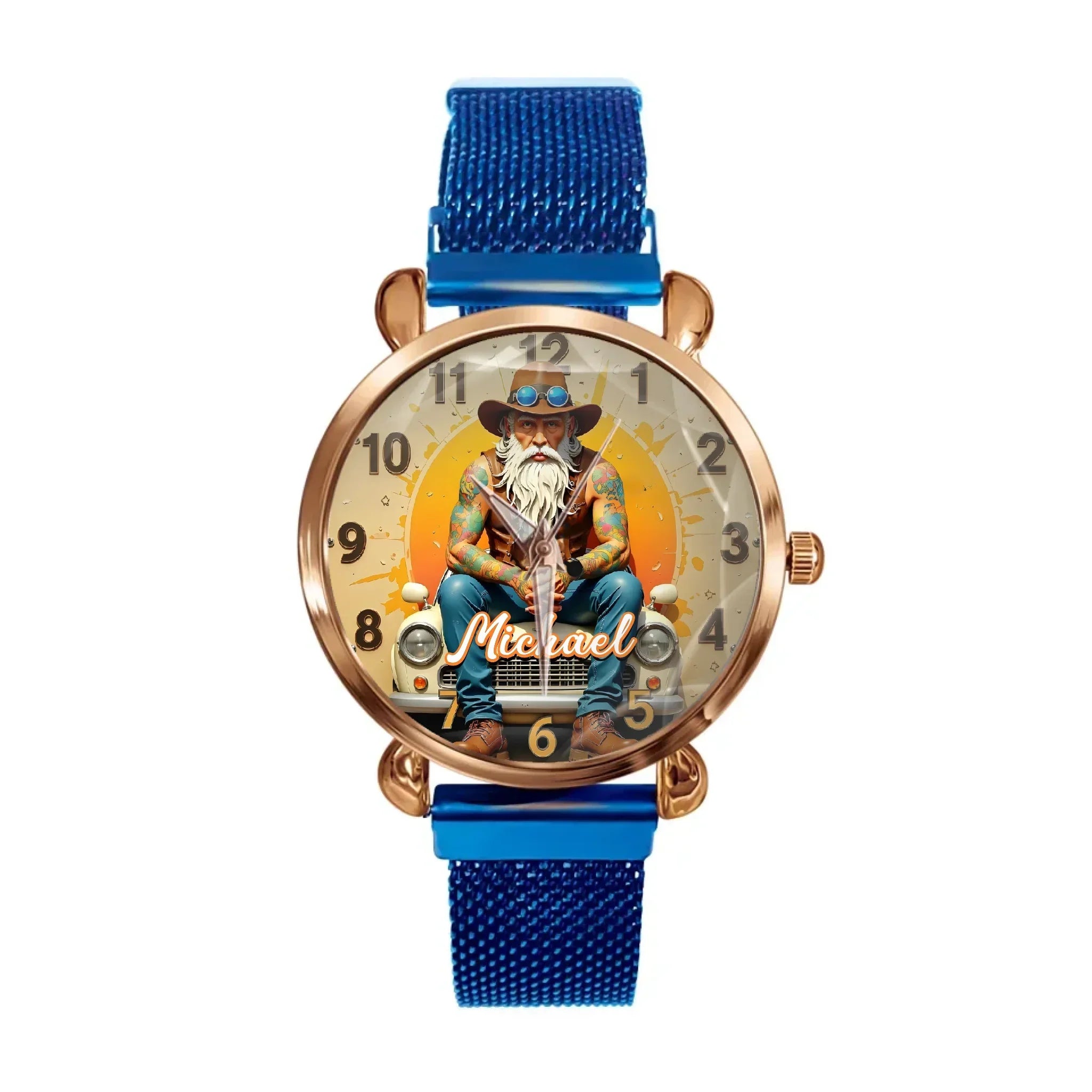 Vintage Antique Car Customized Watch – Personalized Name - Joliny