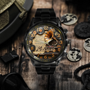 Vintage Phonograph Customized Watch – Personalized Name - Joliny