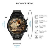 Vintage Phonograph Customized Watch – Personalized Name - Joliny