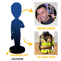 Engraved customized a fireman bobblehead - Gifts for a fireman - Joliny