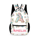 Beautiful Unicorn Alphabet - Personalized Name Backpack - Joliny