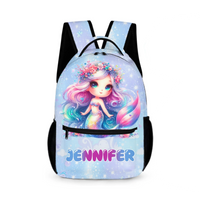 Mermaid Backpack - Personalized School Backpack with Name - Girls Gifts - Joliny