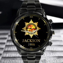 UK Firefighter Logo Custom Watch - Personalized Name - Joliny