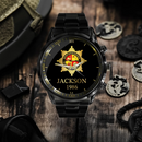 UK Firefighter Logo Custom Watch - Personalized Name - Joliny