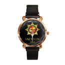 UK Firefighter Logo Custom Watch - Personalized Name - Joliny