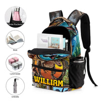 Jurassic Dinosaur Custom Backpack - School Season Gift - Joliny