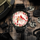 Flowers and Red Bird Customized Watch – Personalized Name - Joliny