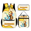 Bee Alphabet Letters Custom Backpack - Personalized Name - Back-to-school Gifts - Joliny