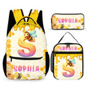 Bee Honey jar Custom Backpack - Personalized Name and Alphabet Letters- Back-to-school Gifts - Joliny