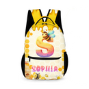 Bee Honey jar Custom Backpack - Personalized Name and Alphabet Letters- Back-to-school Gifts - Joliny