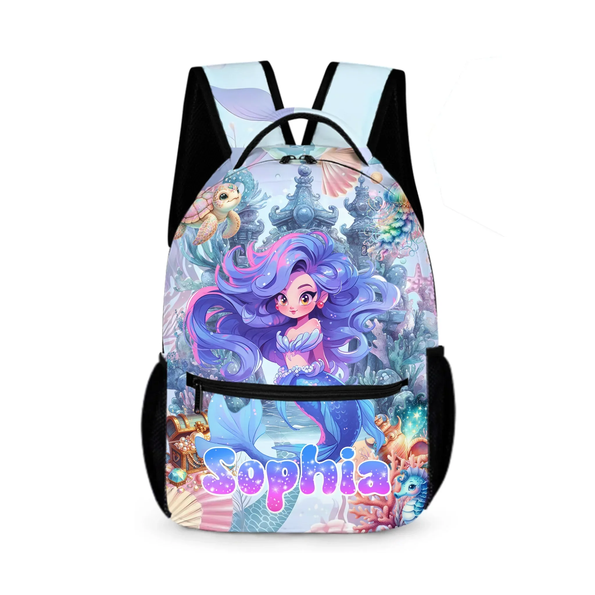 🧜‍♀️ Personalized Mermaid Backpack Set for Girls，Kids/Toddlers