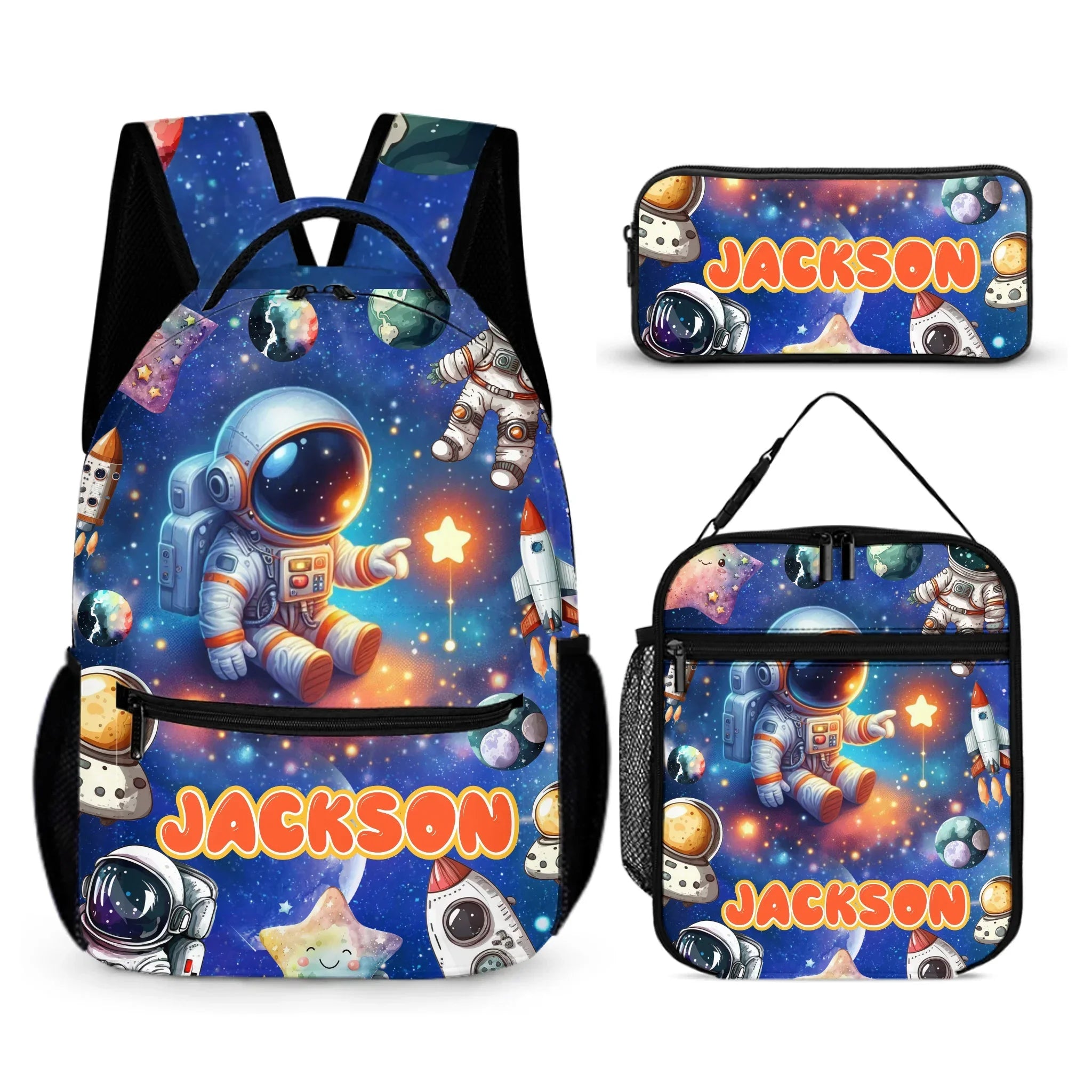 🧑‍🚀Space of Astronaut Clipart Custom Backpack - Personalized Name - Back-to-school Gifts