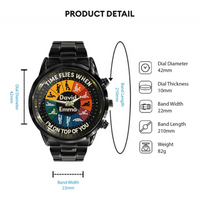 Time Flies When I’m On Top Of You - Personalized Couple Hand Watch - Joliny