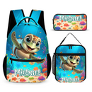 Personalized Name Customized Ocean Turtle Backpack - School Season Gift for Kids - Joliny