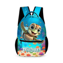 Personalized Name Customized Ocean Turtle Backpack - School Season Gift for Kids - Joliny