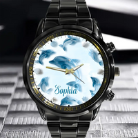 Glassy Animal Themed Custom Watch - Personalized Name - Joliny