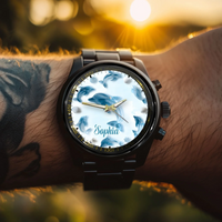 Glassy Animal Themed Custom Watch - Personalized Name - Joliny