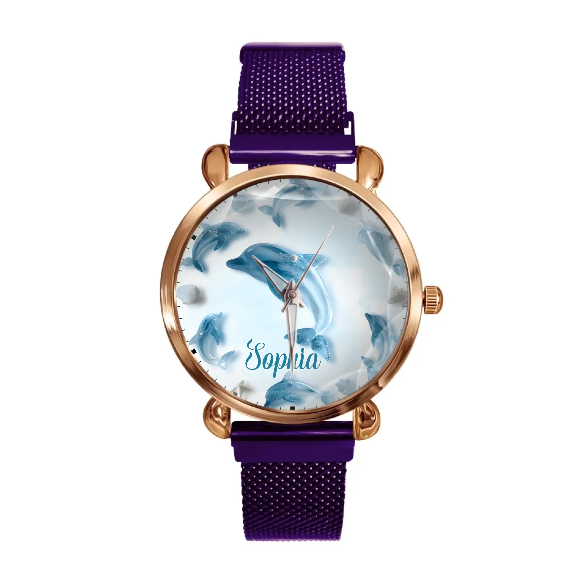 Glassy Animal Themed Custom Watch - Personalized Name - Joliny